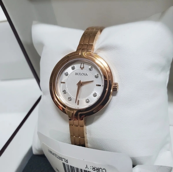 ***NEW*** Bulova Ladies Rhapsody Diamond Quartz Bracelet Watch - Picture 6 of 10